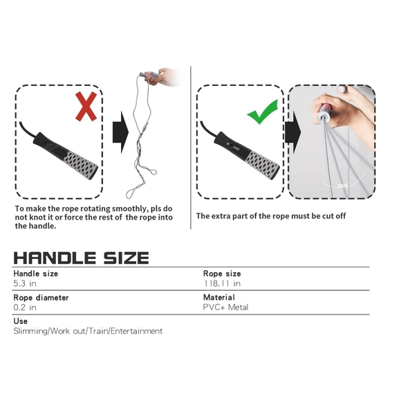 Powerfeng Jump Rope Speed Jump - For Women for Fitness and Crossfit Training, Ad - Picture 5 of 8